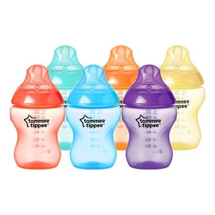 Tommee Tippee Closer to Nature Fiesta Bottles, 260 ml, 6 Count