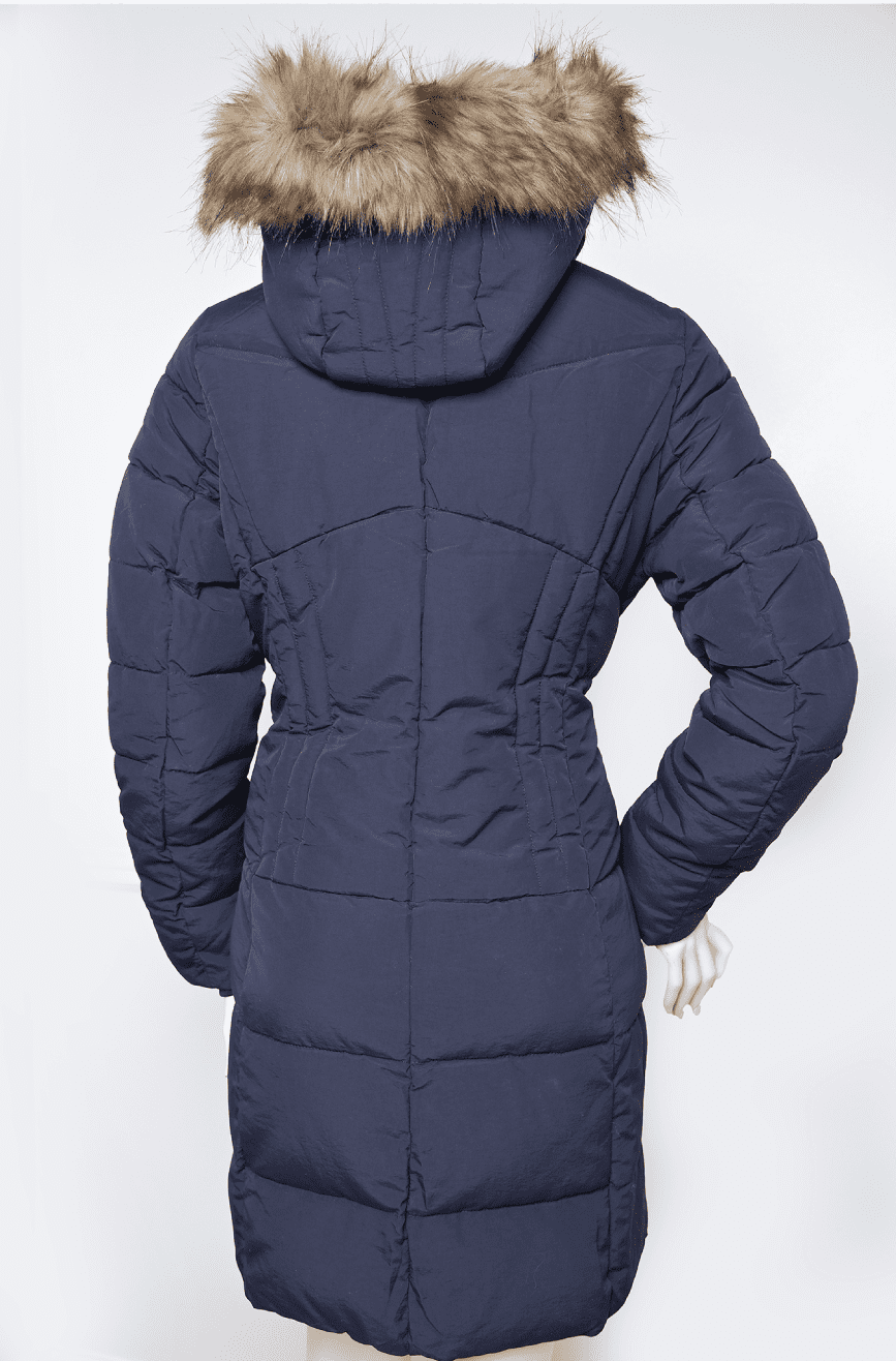 Stylish Padded Fitted Coat With Hood