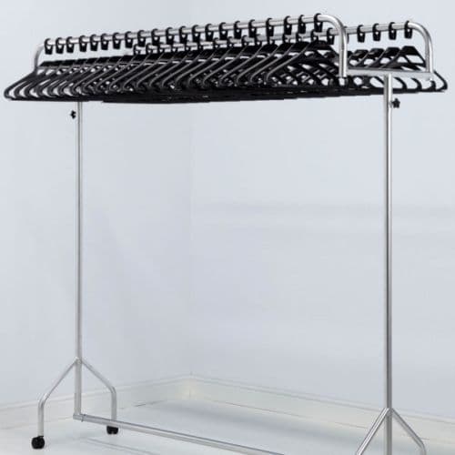 CHGT18/BLA  Twin Top Rail with 60 Anti-theft Hangers
