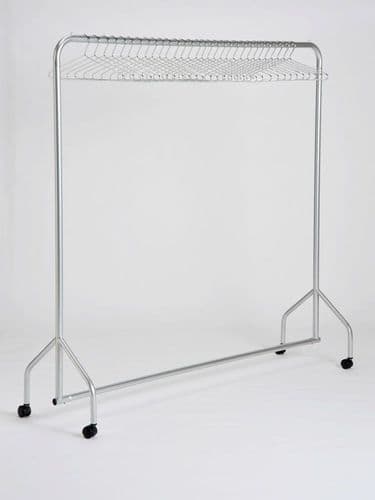 GREGAR/KRH Garment Rail with 25 Chrome Hangers