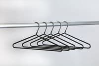 KRH/PVC Heavy Duty Black PVC coated Chrome Hanger