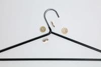 KRH/PVC Heavy Duty Black PVC coated Chrome Hanger