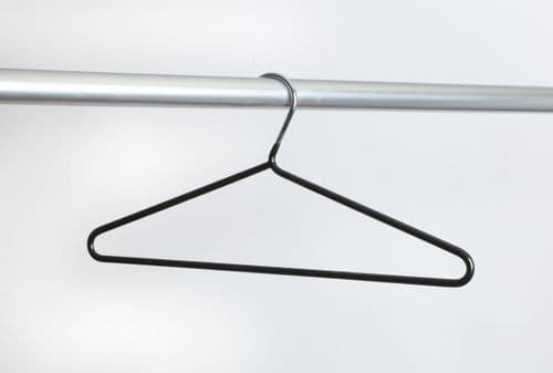 KRH/PVC Heavy Duty Black PVC coated Chrome Hanger
