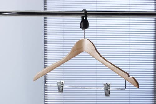 Hotel Skirt Hanger with clips