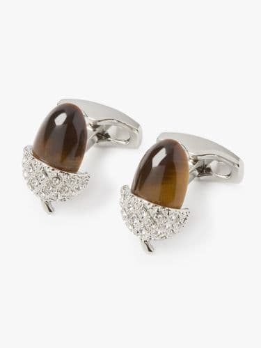 Acorn Tigerseye Cufflink