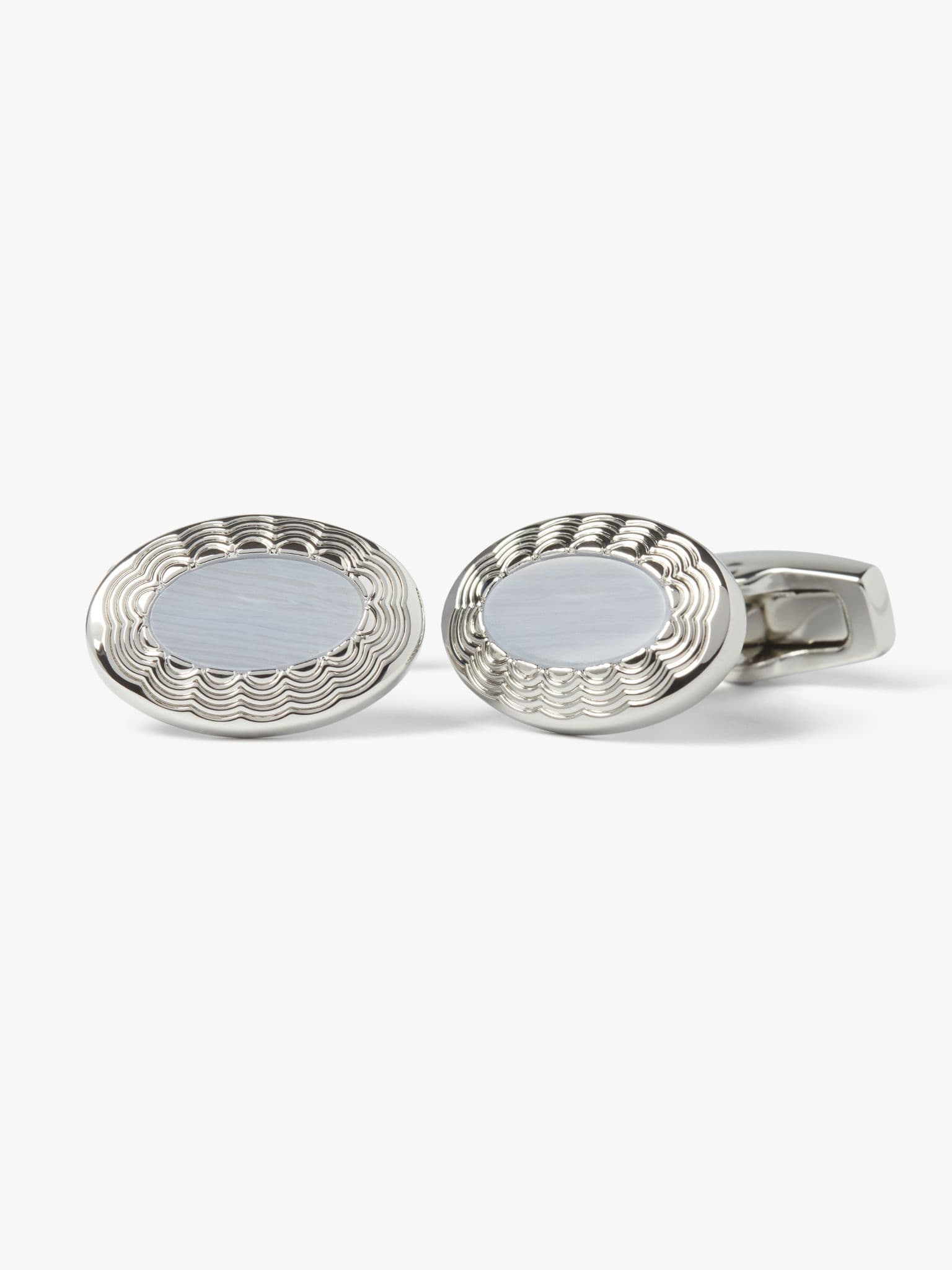 Allegro Blue Lace Agate Cufflinks
 