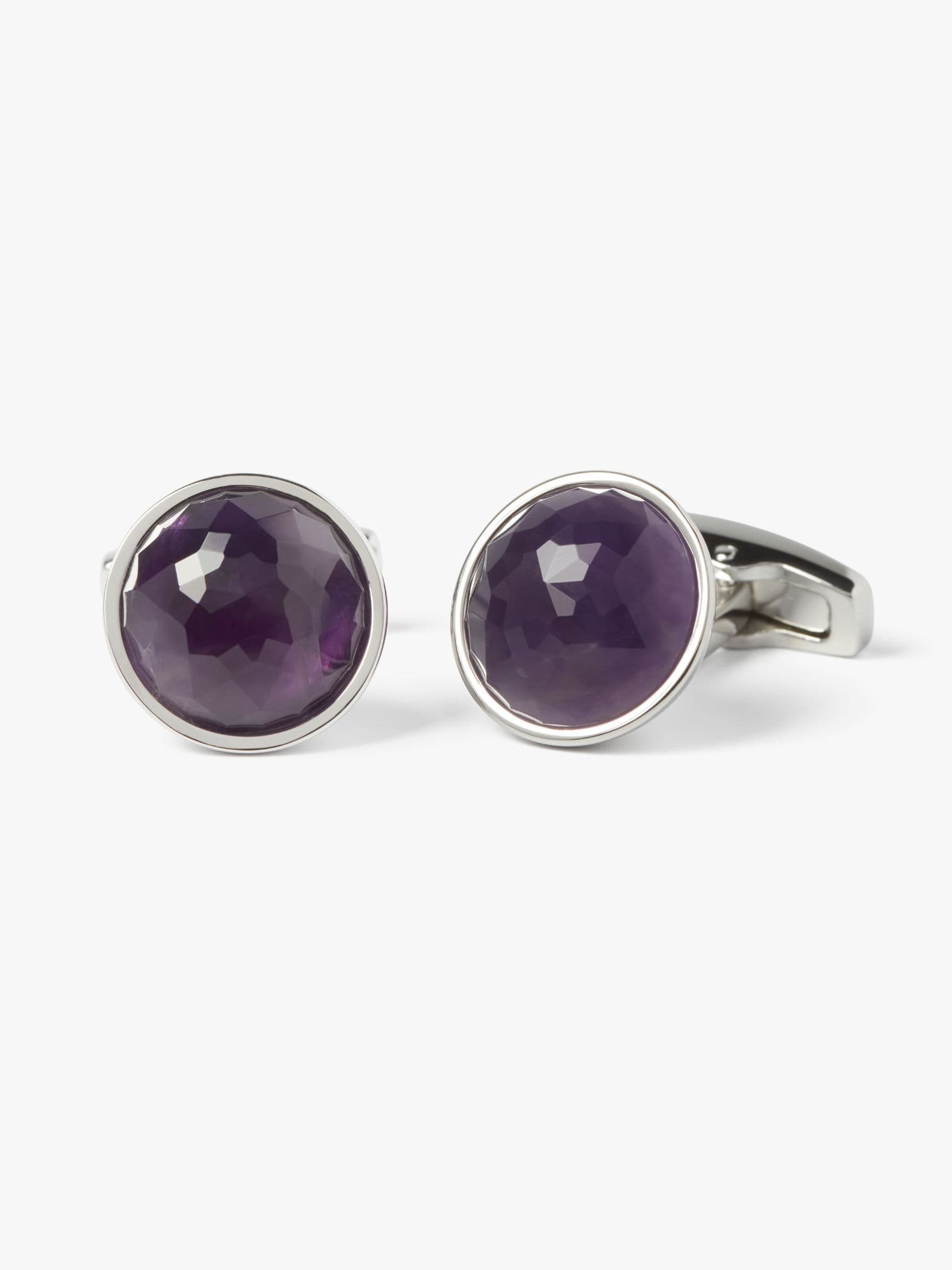 Amethyst Rondo Cufflinks
 