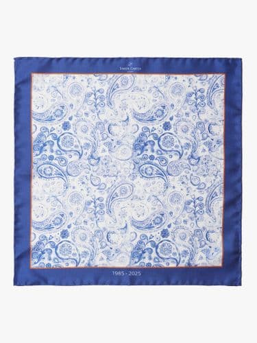 Anniversary Paisley Silk Pocket Square