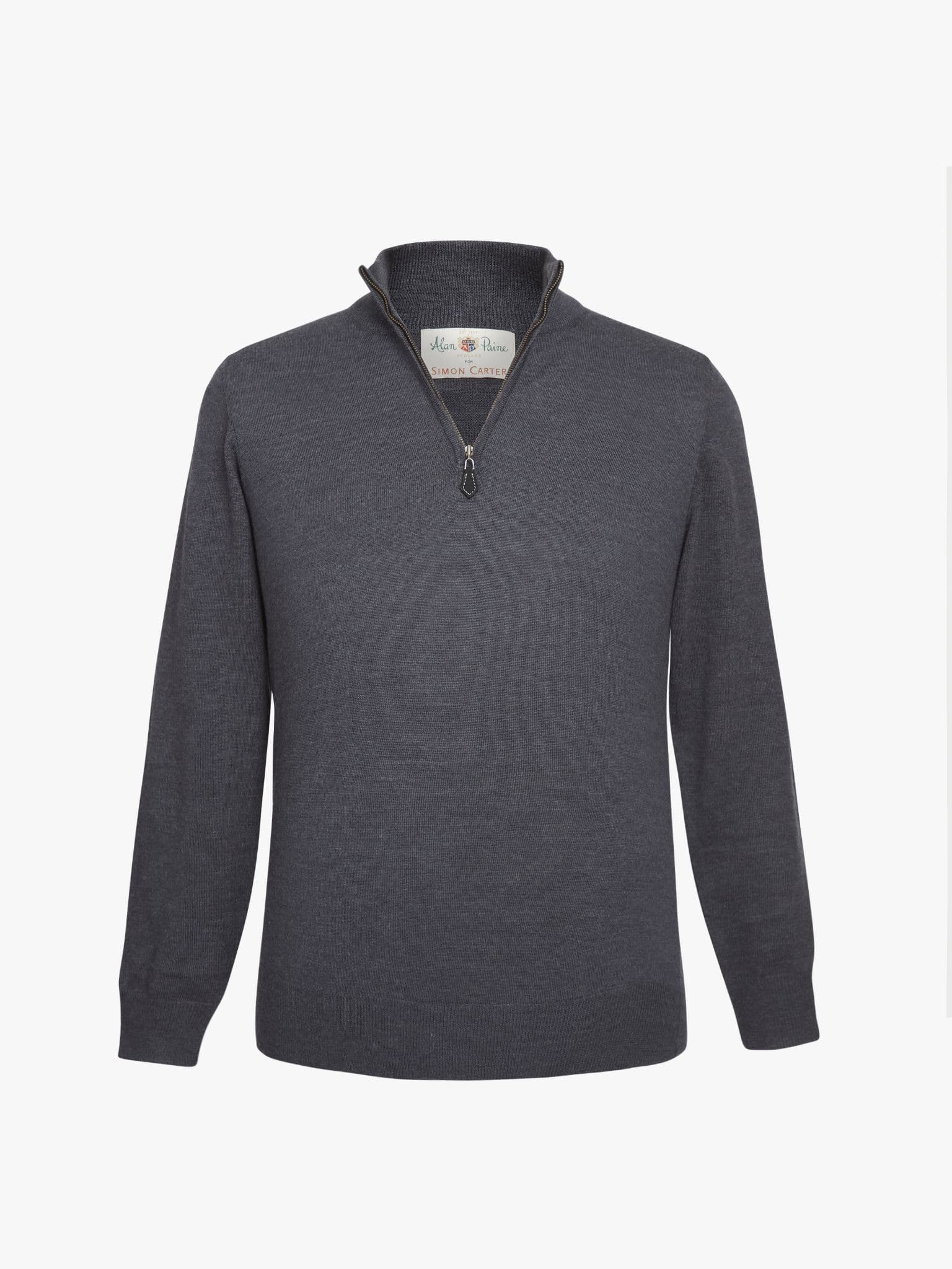 Barton Half Zip Jumper Charcoal - 46