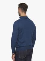 Barton Half Zip Jumper Indigo