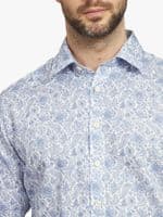 Blue Floral Sketch Shirt