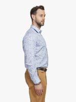 Blue Floral Sketch Shirt