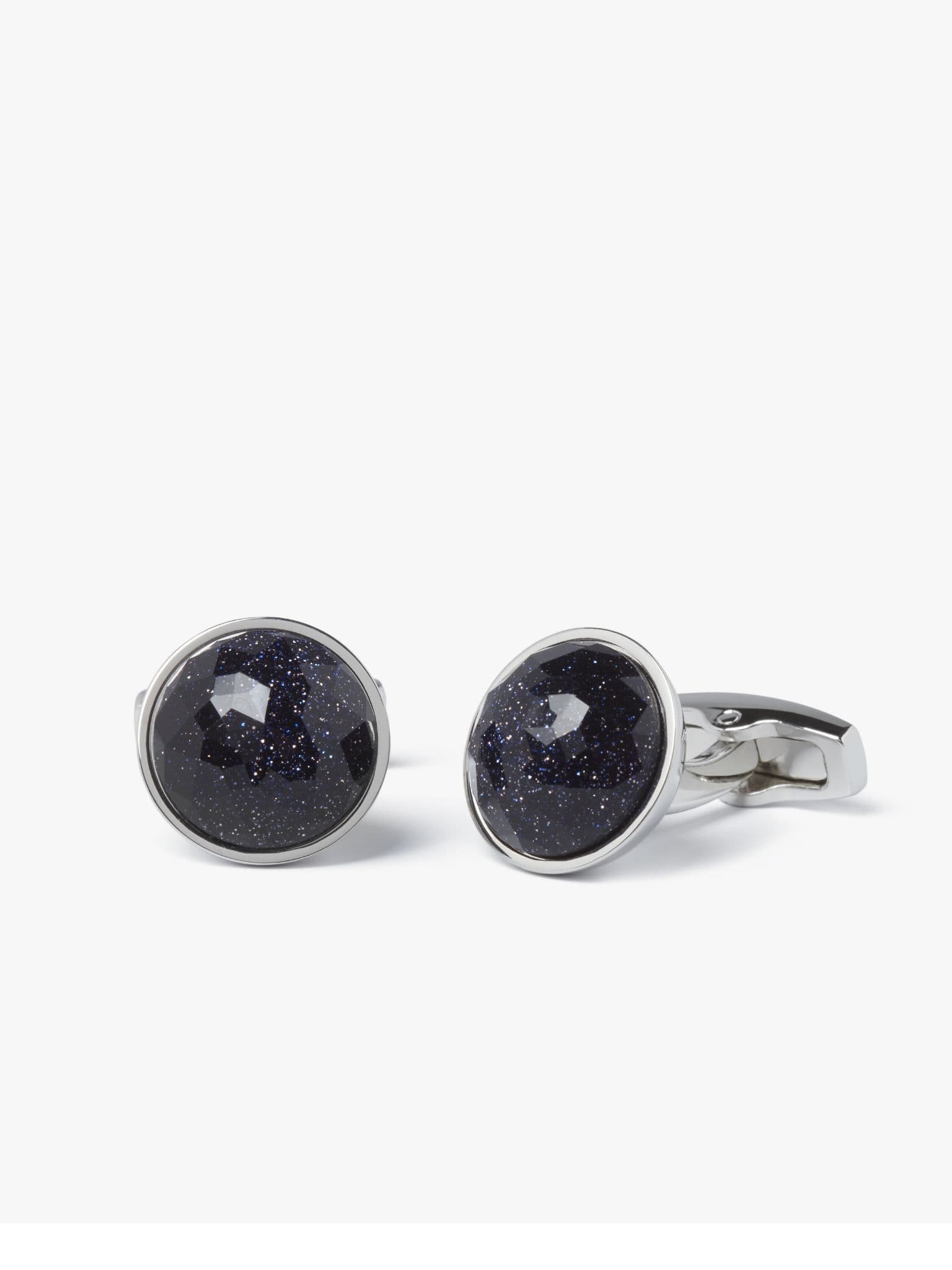 Blue Goldstone Rondo Cufflinks
 