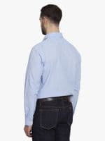 Blue Seersucker Shirt