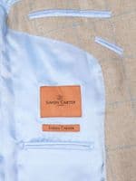 Blue Silk Windowpane Jacket