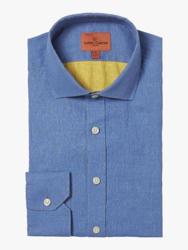 Blue/Yellow Linen Shirt