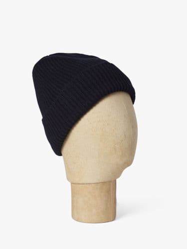 Cashmere Beanie Navy