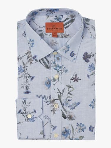 Chambray Flowers Shirt