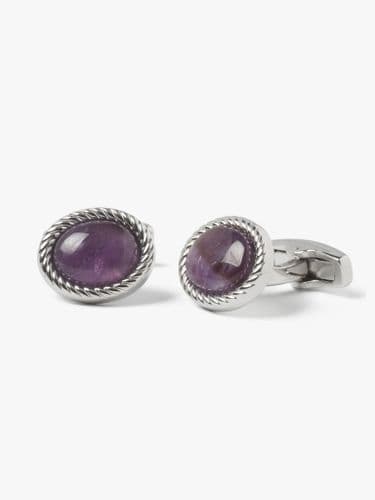 Charles Amethyst Cufflinks