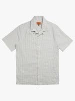 Cream and Blue Dobby Shirt