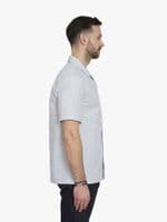 Cream and Blue Dobby Shirt