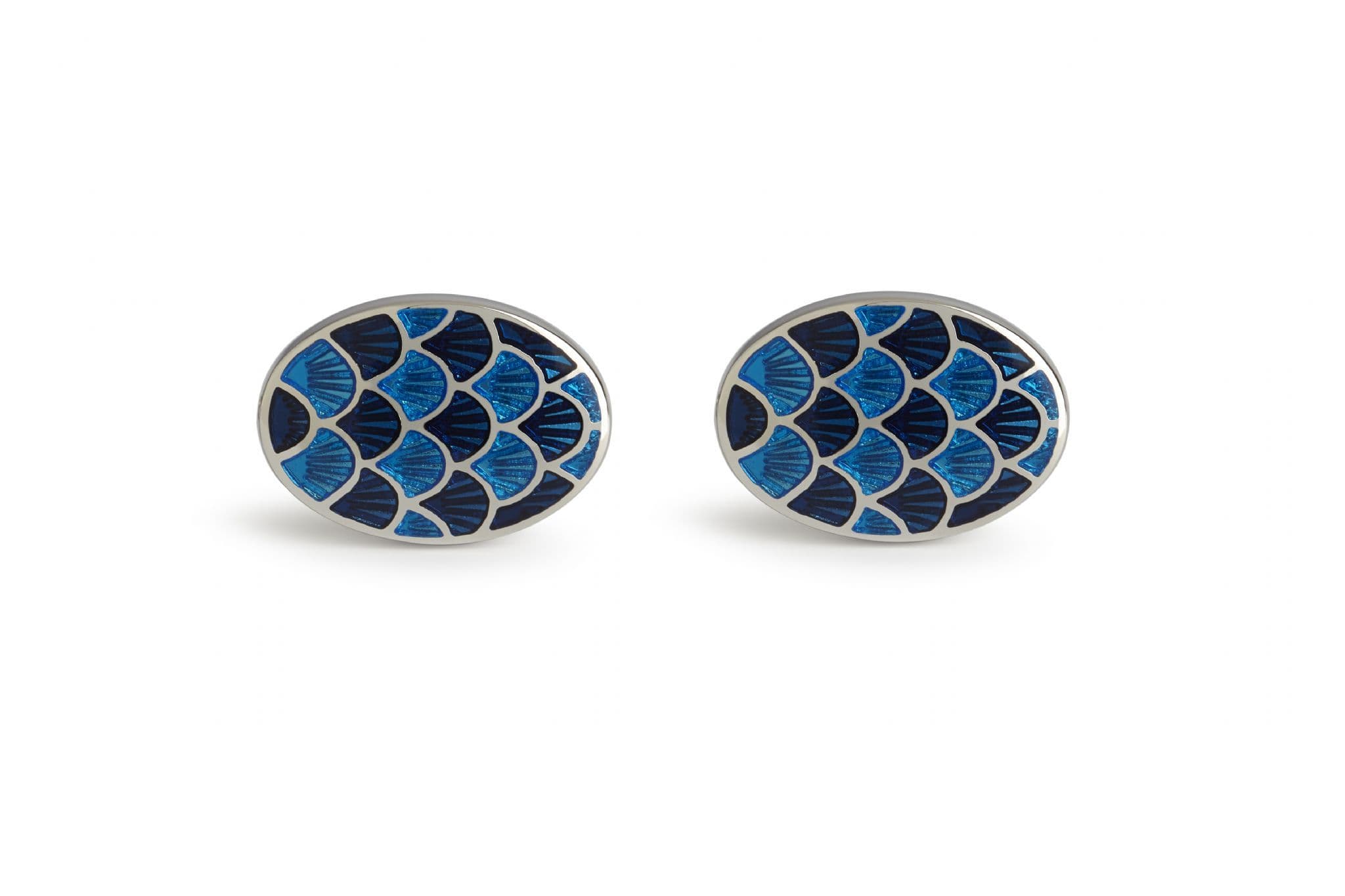 Cycloid Navy Cufflink
 