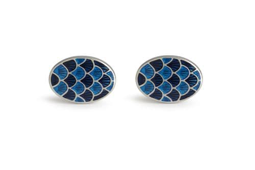 Cycloid Navy Cufflink