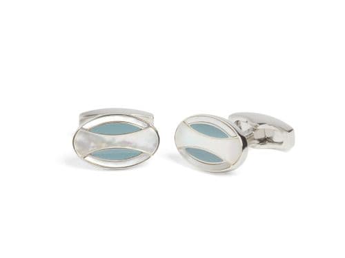 Deco Curve MoP Cufflink