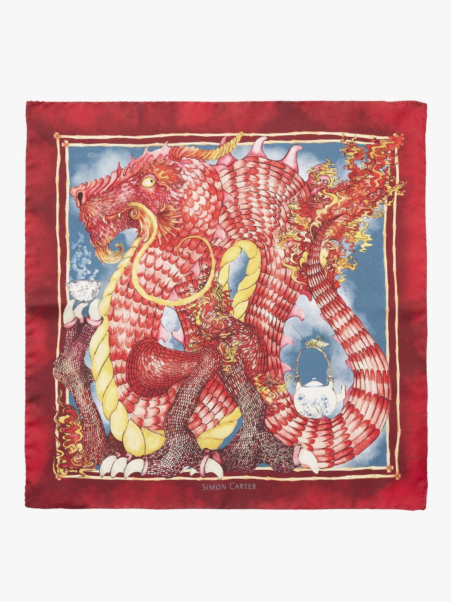 Dragon Silk Pocket Square
 