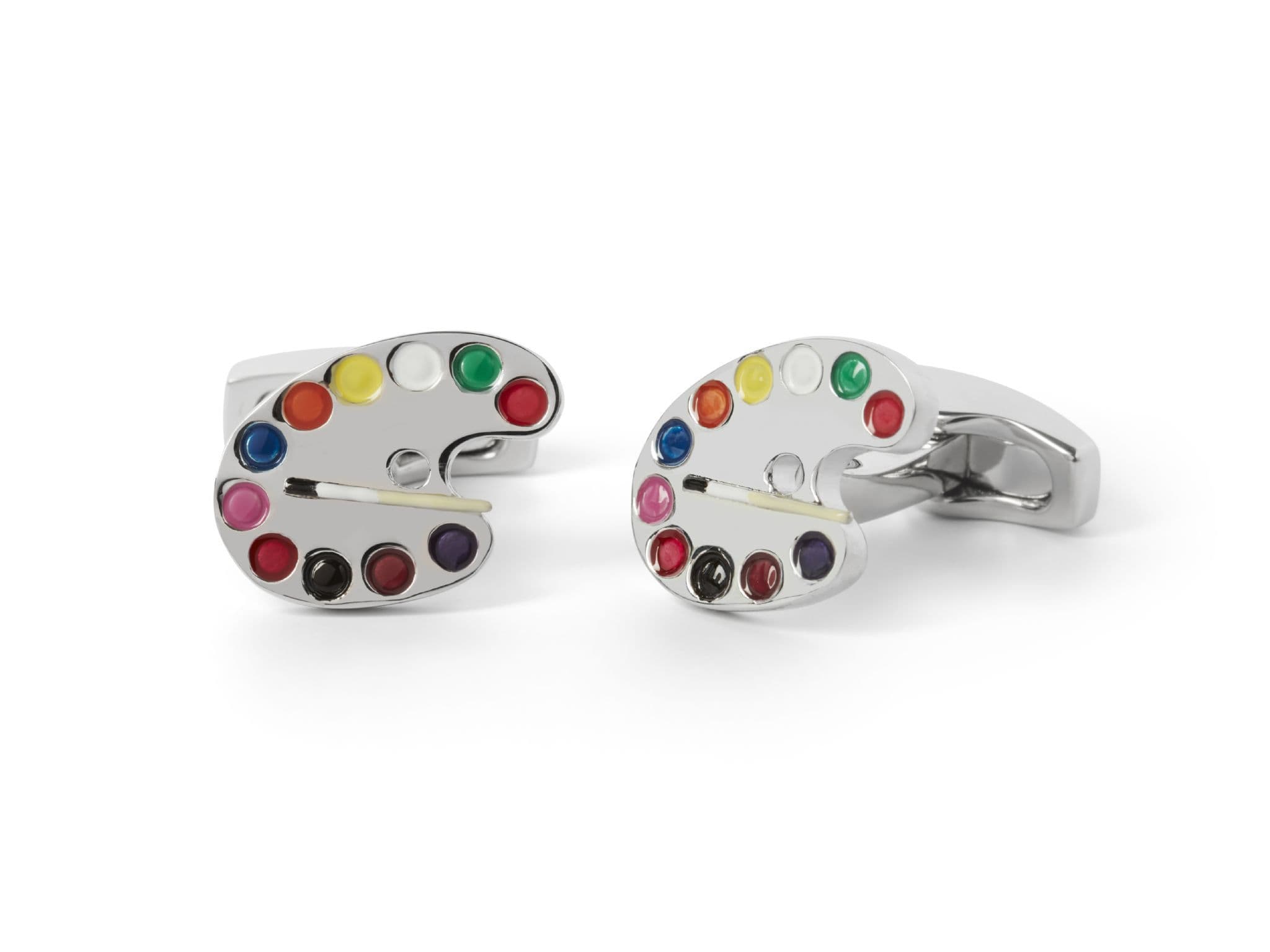 Enamel Artists Palette Cufflink
 