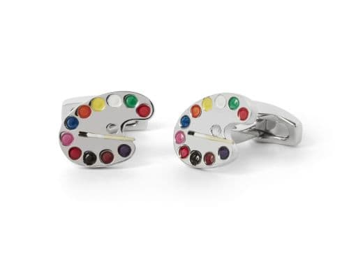 Enamel Artists Palette Cufflink