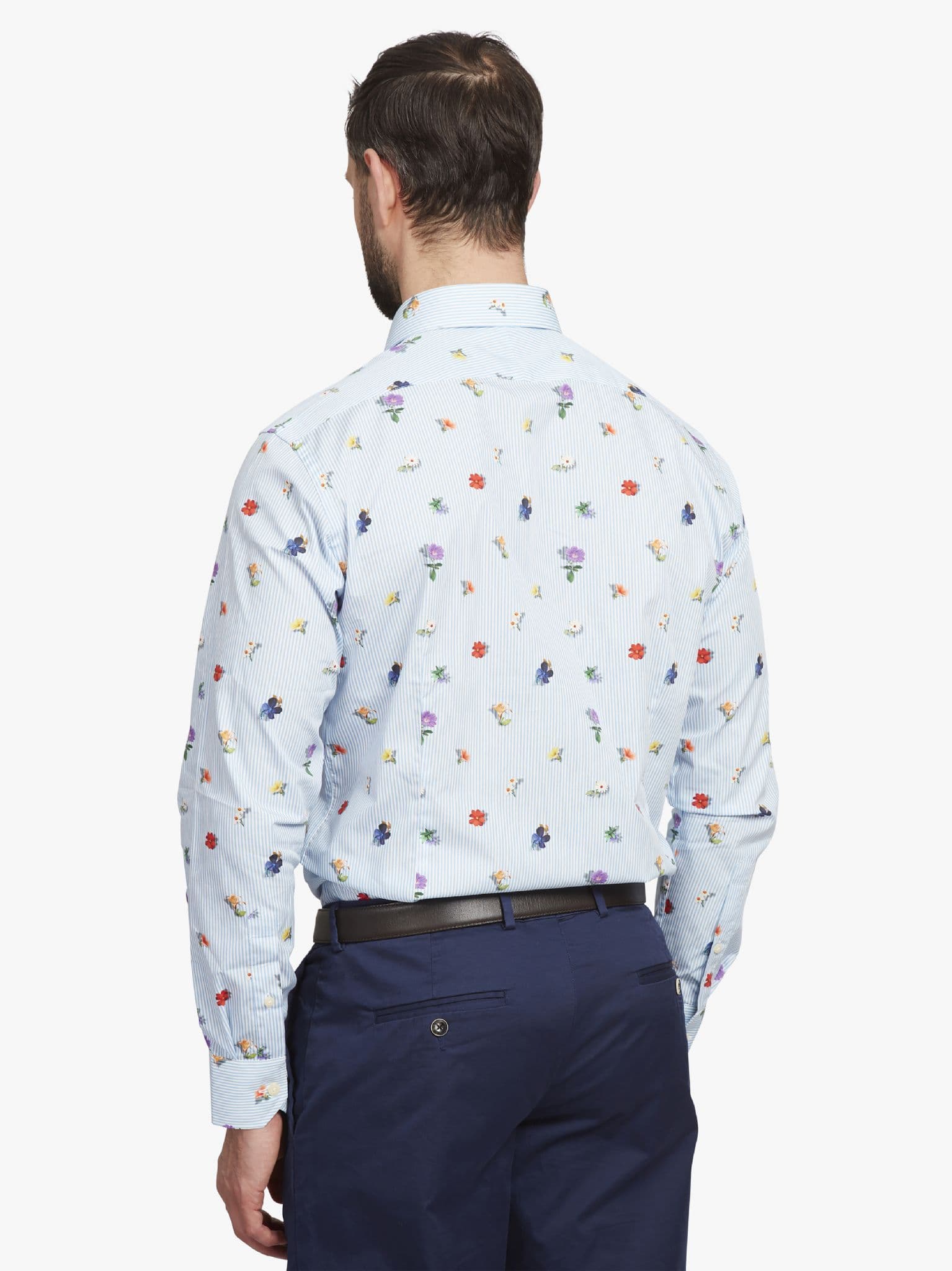 トップス Floral Stripe Jacquard Shirt JACQUARD FLORAL SHIRT - Sage Green | ZARA United States