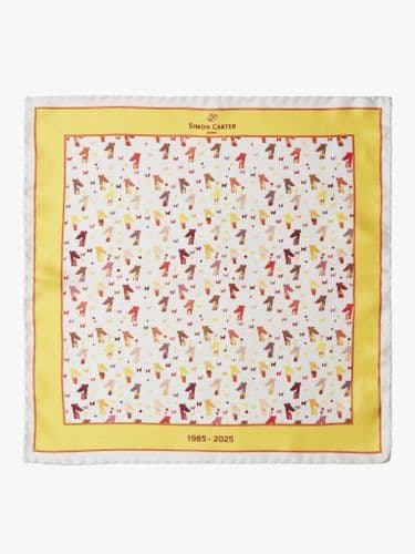 Gervaise Yellow Pocket Square