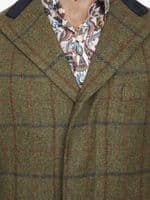 Green Country Check Overcoat