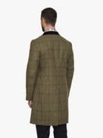 Green Country Check Overcoat