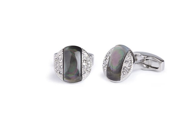 Grey MoP Astoria Cufflinks
 