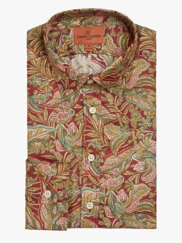 Hawaiian Paisley Silk Shirt