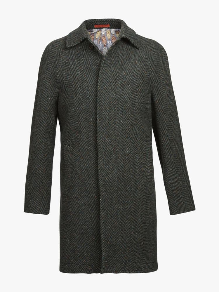 Herringbone Raglan Coat