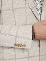 Japanese Bishu Cream Check Jacket