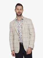 Japanese Bishu Cream Check Jacket