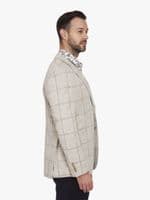 Japanese Bishu Cream Check Jacket