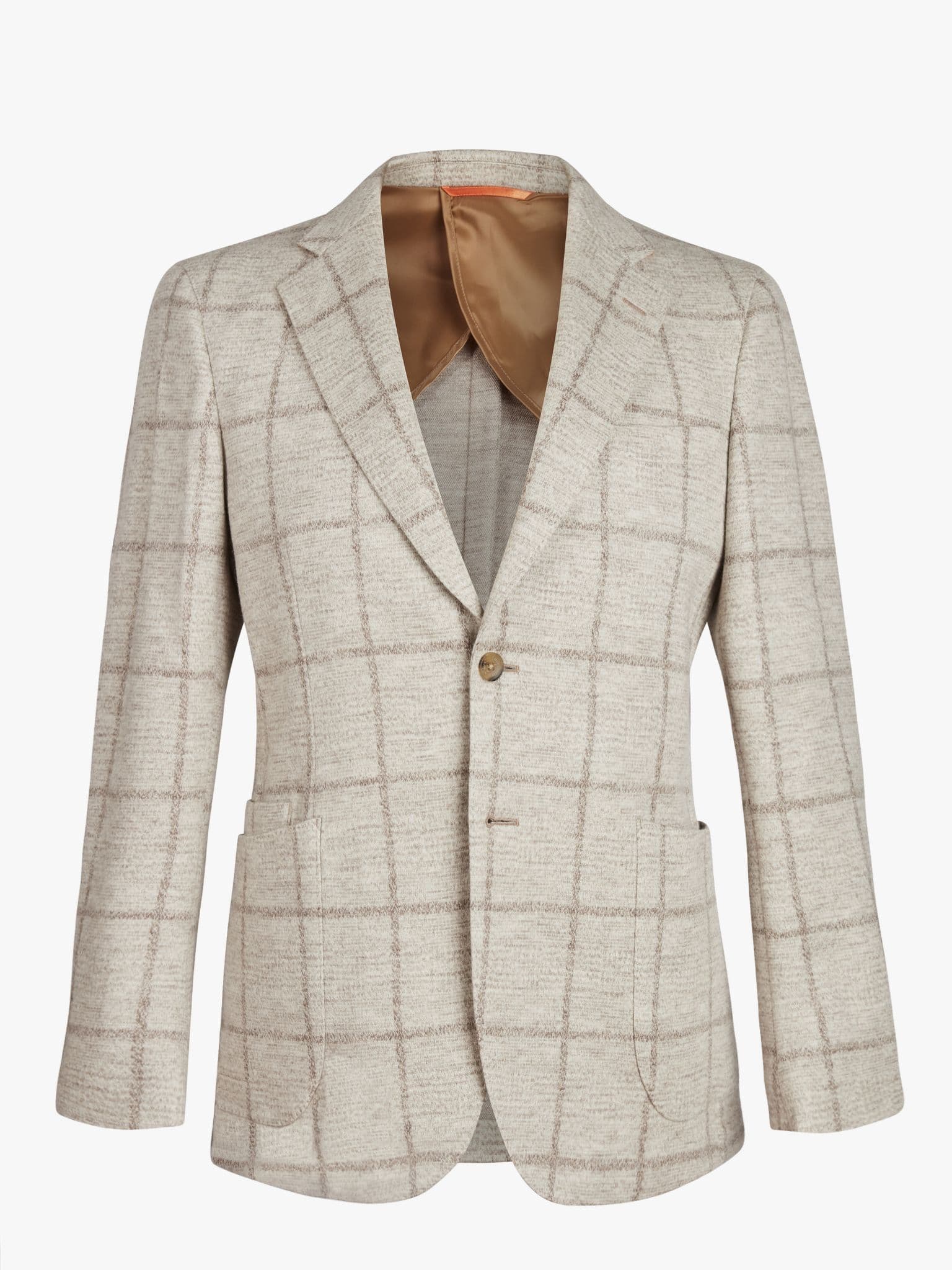 Japanese Bishu Cream Check Jacket - 40
 