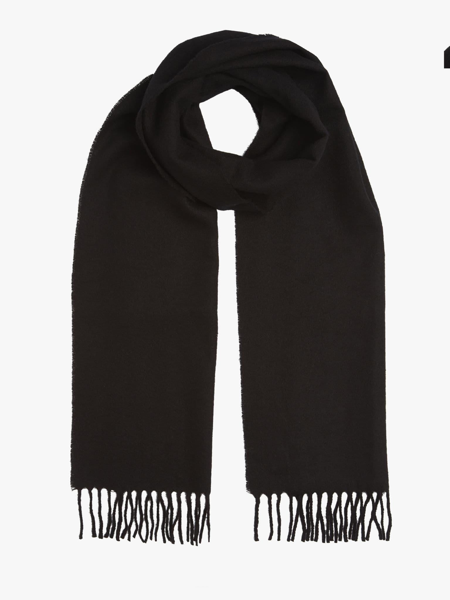 Lambs Wool Scarf Black
 