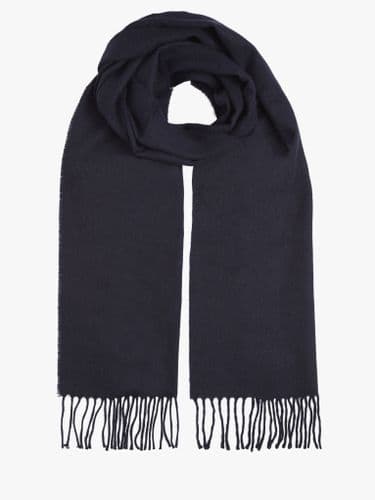 Lambs Wool Scarf Navy