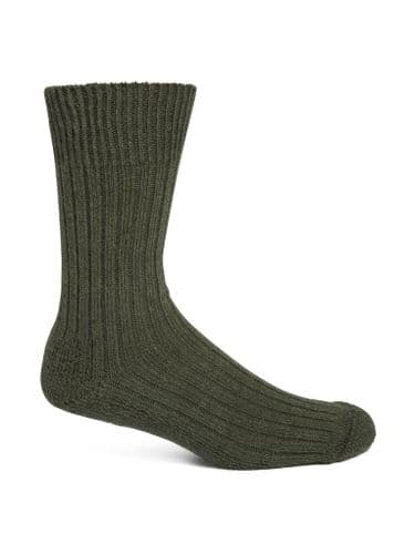 Made in England Alpaca Walking Socks Green