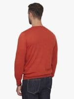 Merino Crew Neck Jumper Burnt Orange
