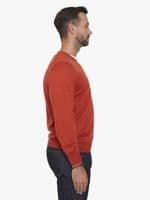 Merino Crew Neck Jumper Burnt Orange