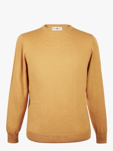 Merino Crew Neck Jumper Harvest Gold