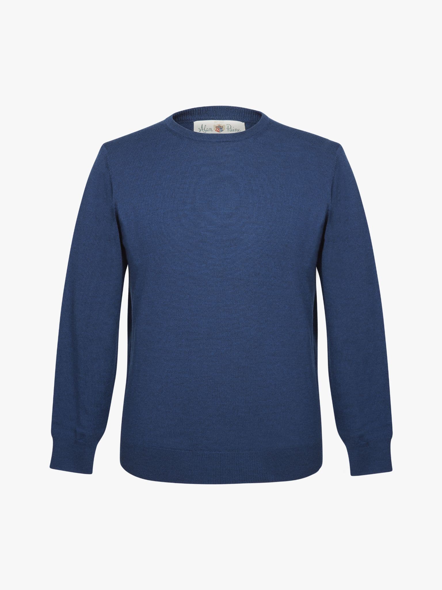 Merino Crew Neck Jumper Indigo - 44
 