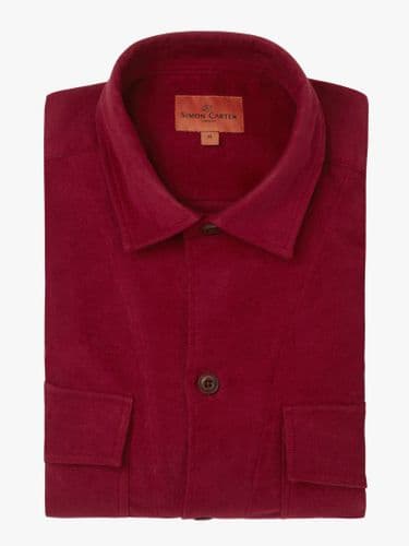 Moleskin Overshirt Red